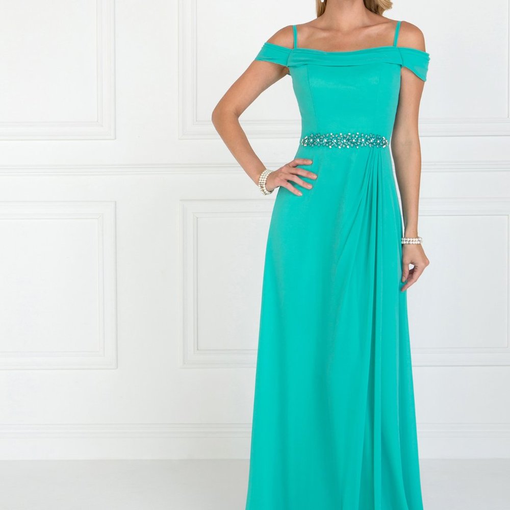 Off Shoulder A-Line Prom Dress GSGL1522
